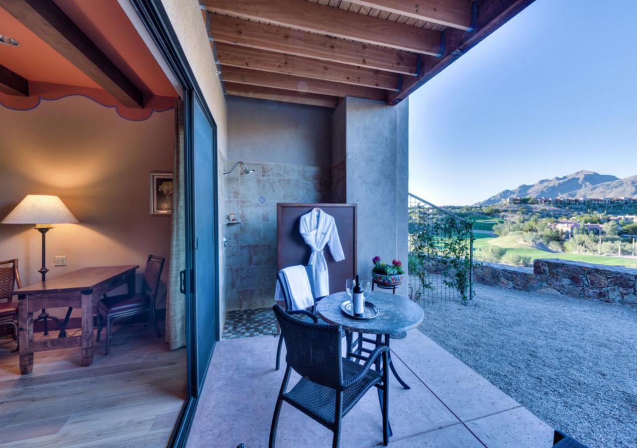 Sonoran King Mountain View Outside Shower at Hacienda Del Sol Guest Ranch Resort