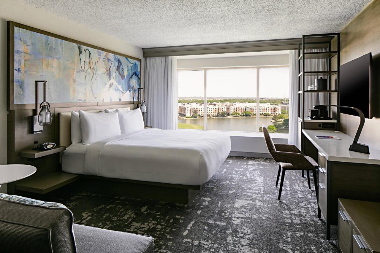 King Room with Lake View at Marriott Dallas Las Colinas