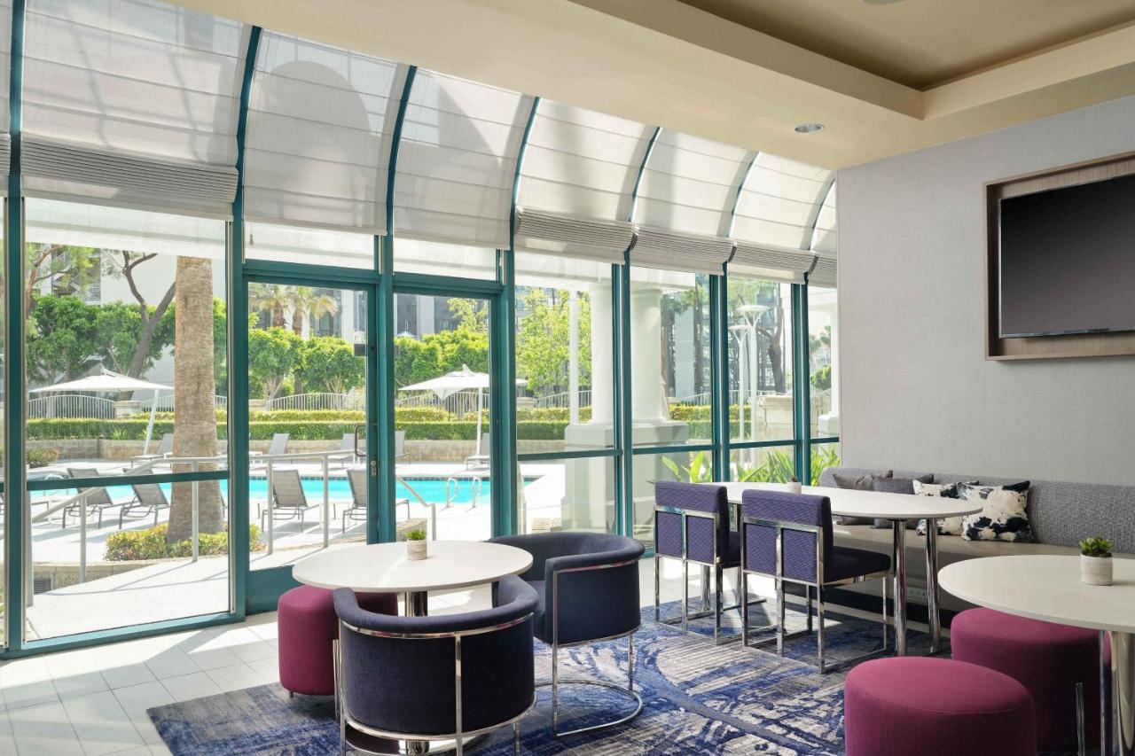 One Bedroom King Suite with Sofa, City View and Balcony at Costa Mesa Marriott