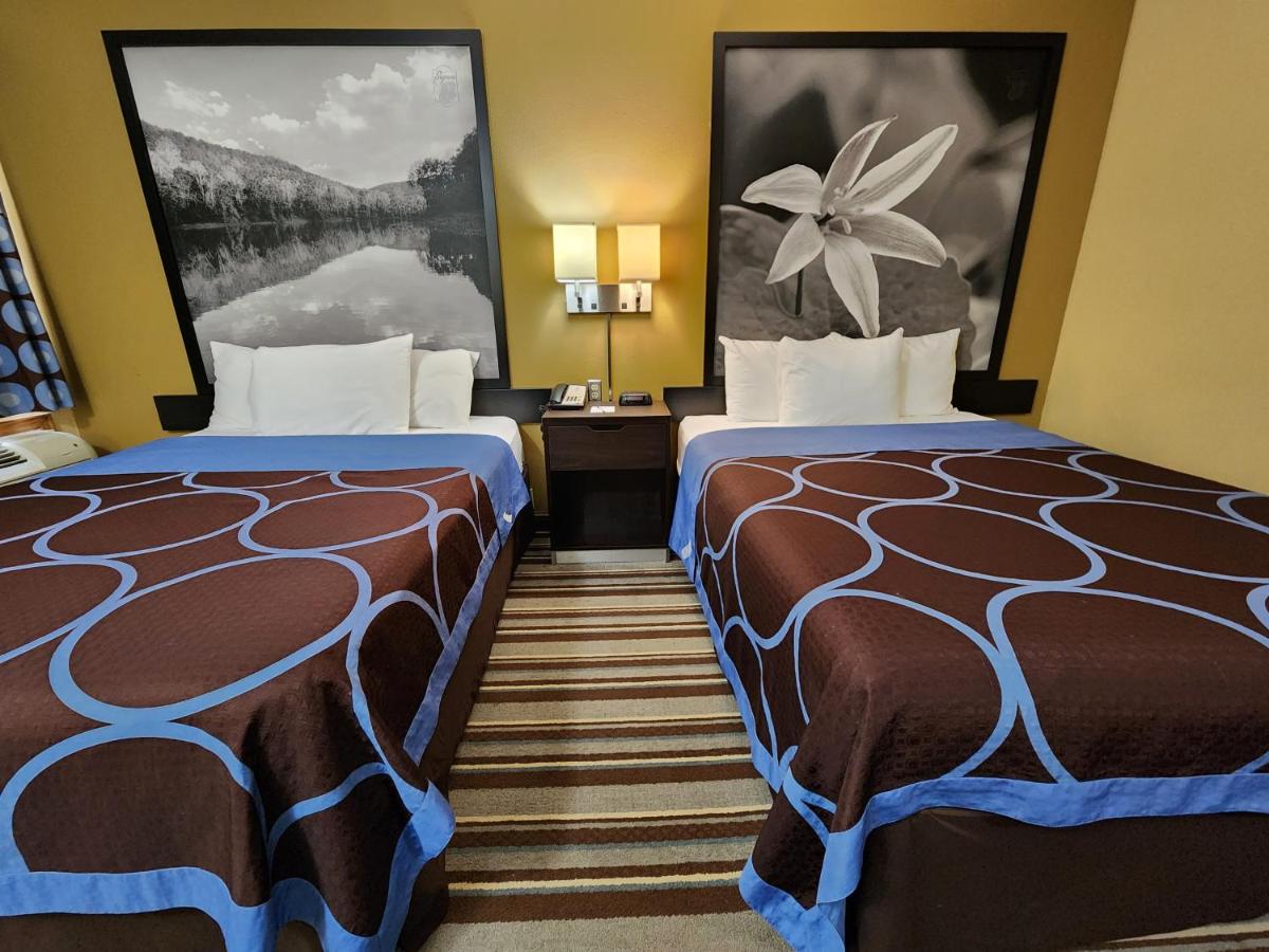 Queen Room with Two Queen Beds - Smoking at Super 8 by Wyndham Pine Bluff