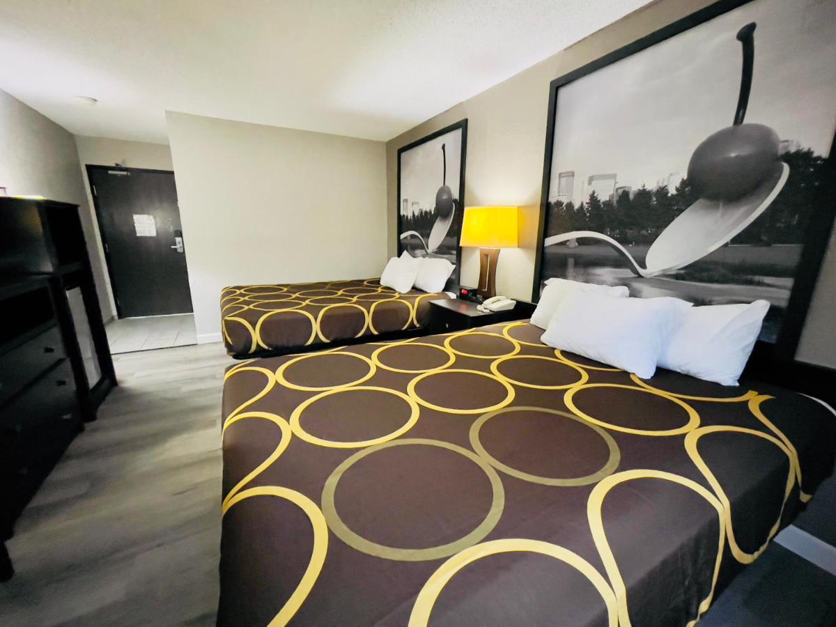 Queen Room with Two Queen Beds - Non-Smoking at Super 8 by Wyndham Shakopee