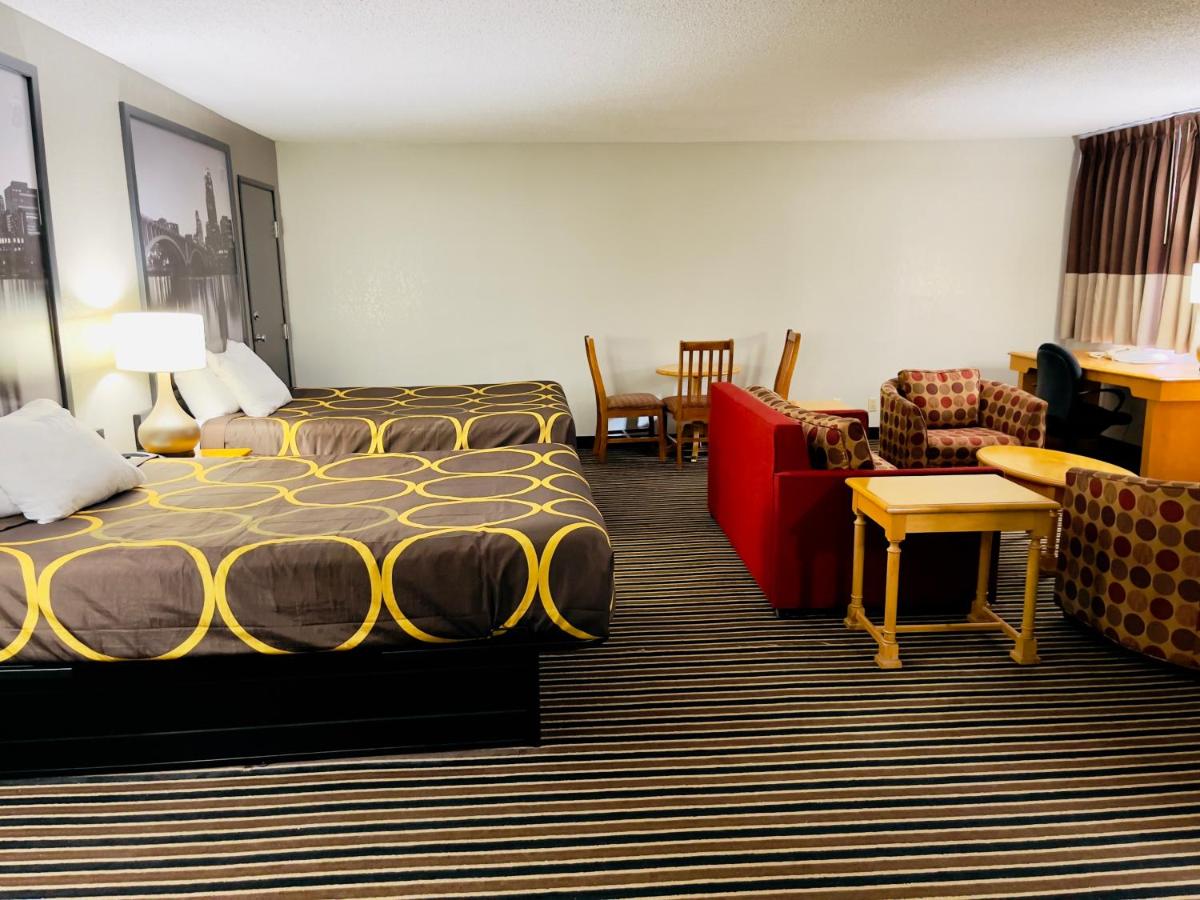 Queen Studio Suite with Two Queen Beds - Non-Smoking at Super 8 by Wyndham Shakopee