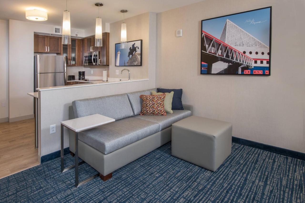 King Studio with Sofa Bed and City View at Residence Inn by Marriott Baltimore at The Johns Hopkins Medical Campus