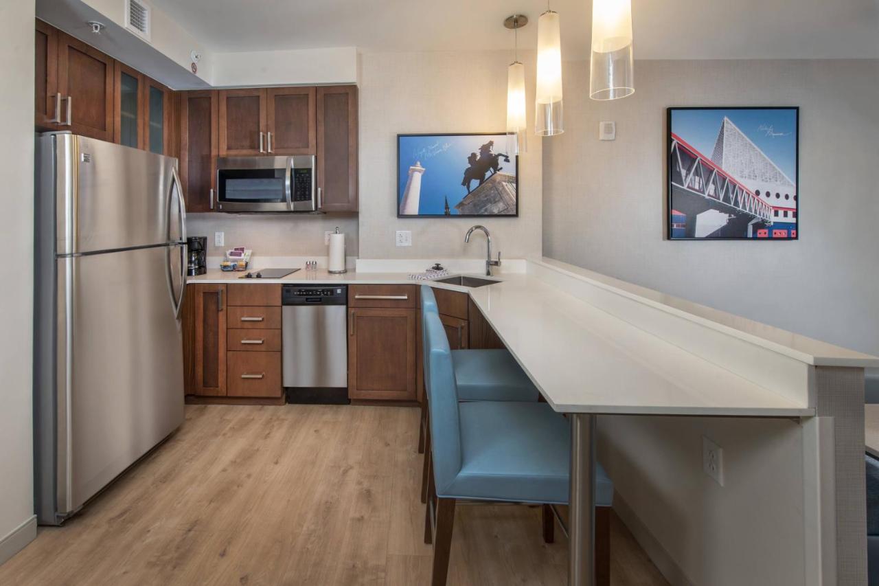 King Studio with Sofa Bed and City View at Residence Inn by Marriott Baltimore at The Johns Hopkins Medical Campus