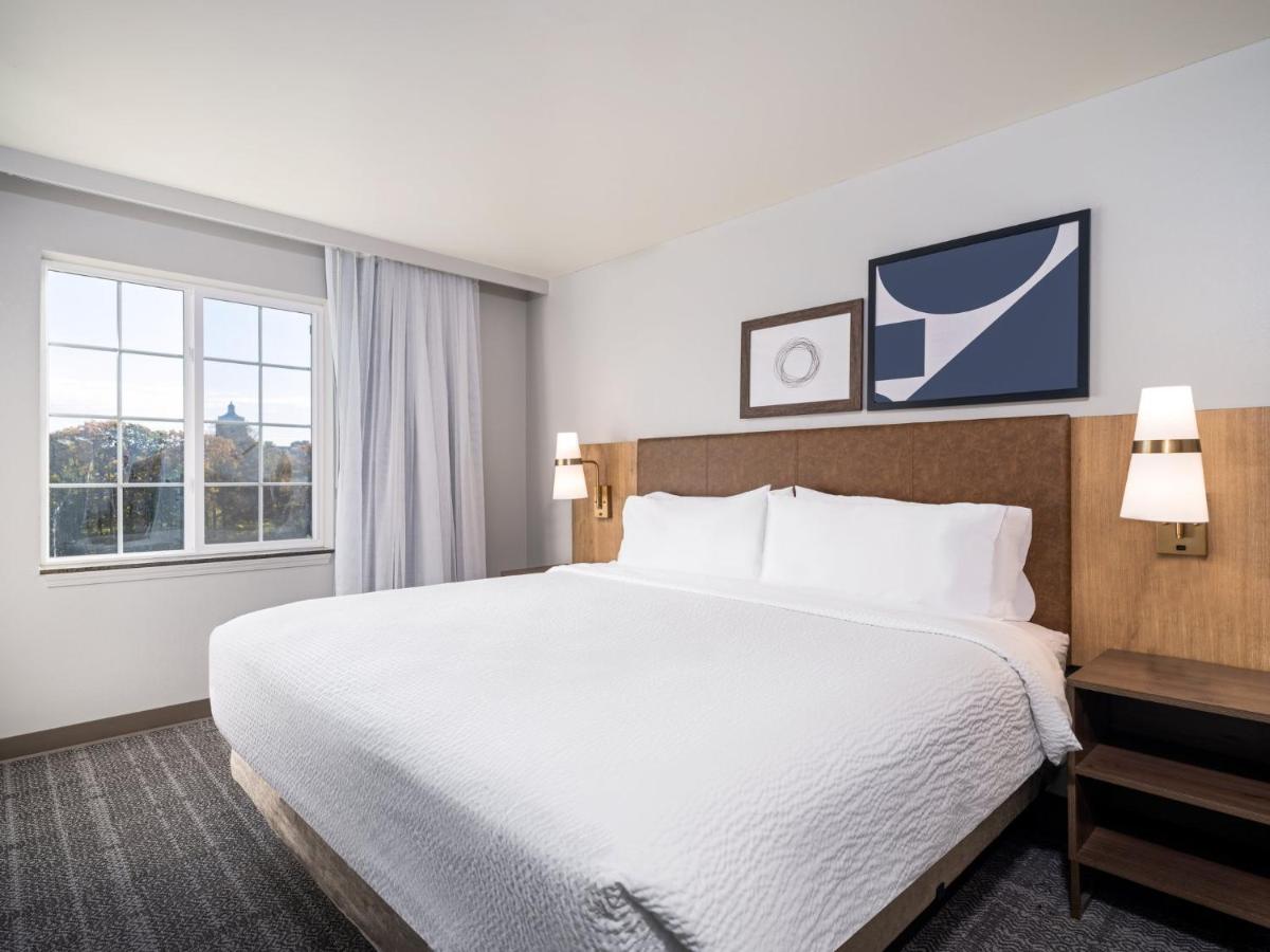 Two-Bedroom Suite with River View at Staybridge Suites Rochester University by IHG