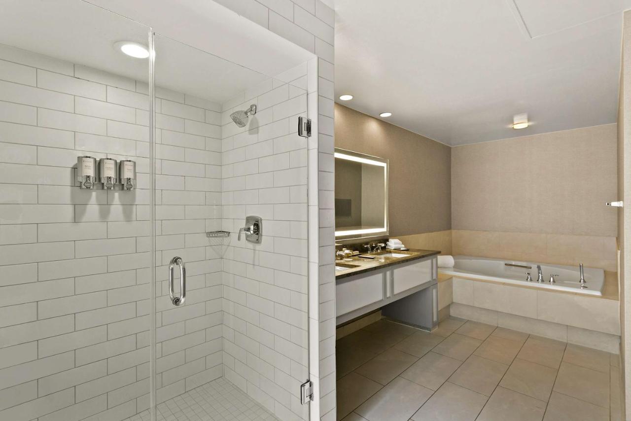 Mobility/Hearing Accessible One Bedroom Ambassador Suite, Roll-in Shower at The Royal Sonesta Harbor Court Baltimore