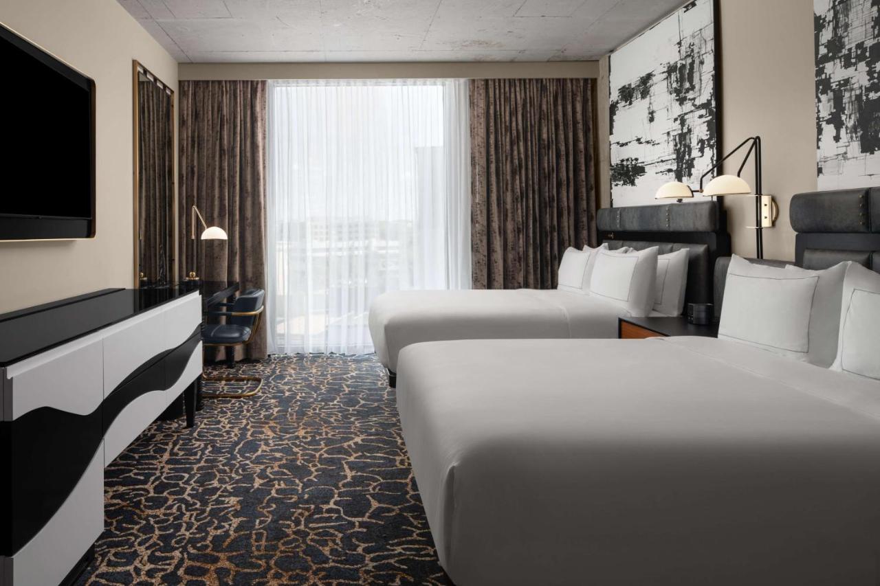 Queen Room with Two Queen Beds - Hearing Accessible at Hotel Fraye Nashville, Curio Collection By Hilton