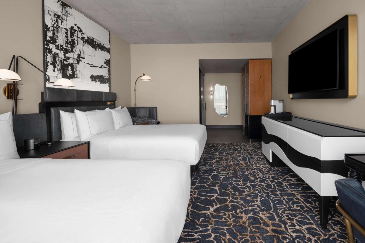 Queen Room with Two Queen Beds - Hearing Accessible at Hotel Fraye Nashville, Curio Collection By Hilton
