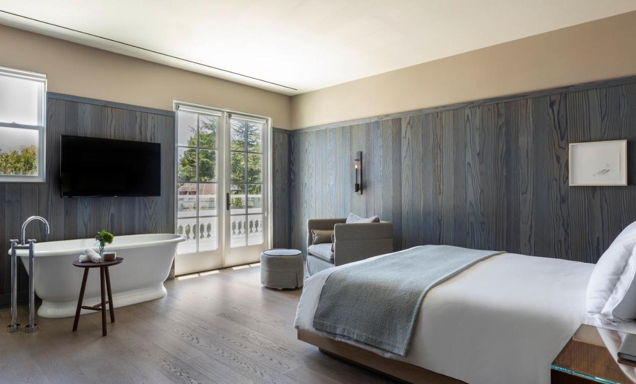 King Room with Balcony and Historic Farmhouse View at Alila Napa Valley, a Hyatt Luxury Resort