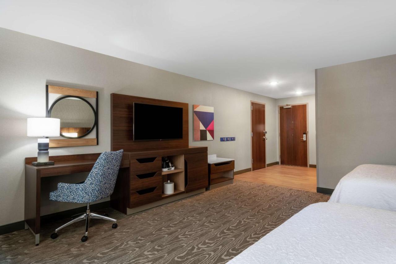Queen Room with Two Queen Beds and Accessible Roll In Shower at Hampton Inn & Suites Fort Wayne Downtown