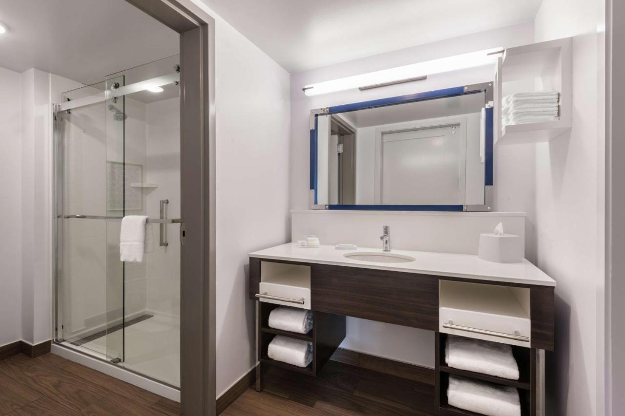 King Suite with Ball Park View and Wet Bar at Hampton Inn & Suites Fort Wayne Downtown