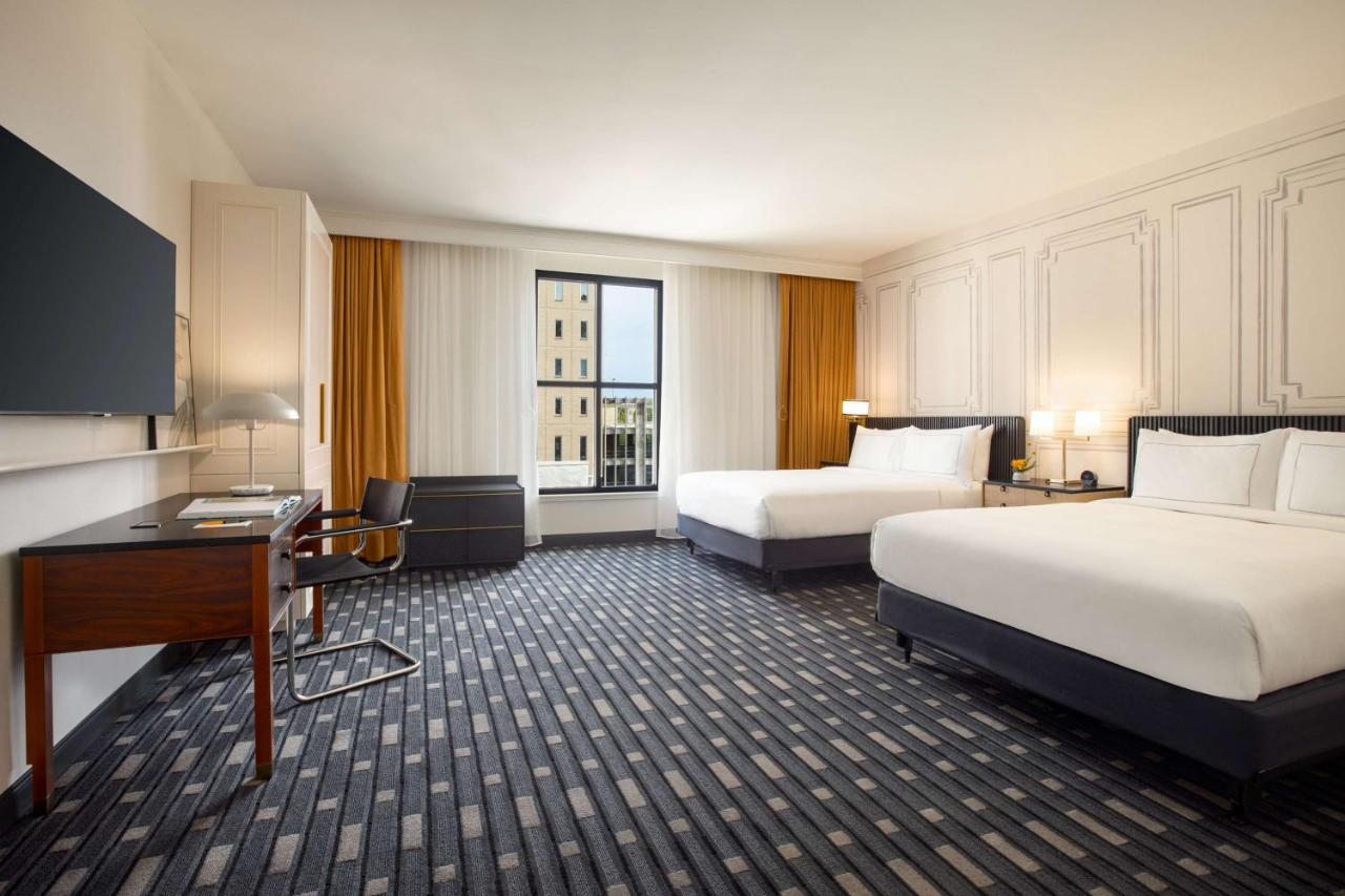 Queen Room with Two Queen Beds and Tub - Mobility/Hearing Access at 106 Jefferson Huntsville, Curio Collection by Hilton