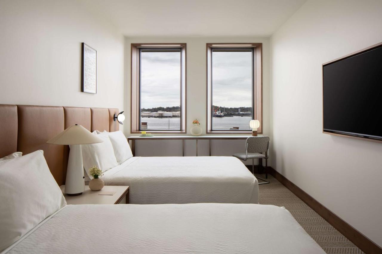 Queen Room with Two Queen Beds and Water View at Hotel Marcel New Haven, Tapestry Collection By Hilton
