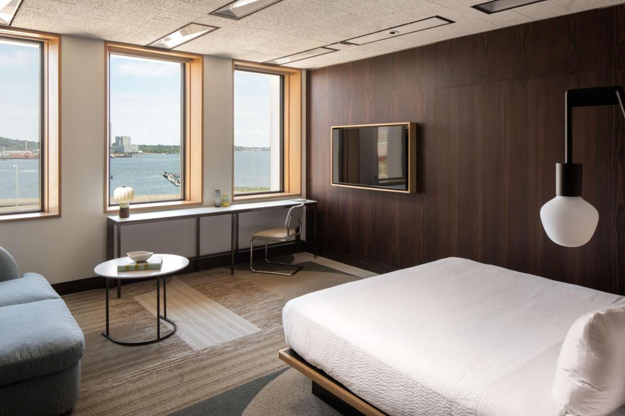 King Suite with Sofa Bed and Water View at Hotel Marcel New Haven, Tapestry Collection By Hilton