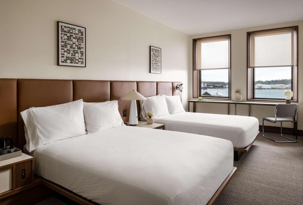 Queen Room with Two Queen Beds and Water View at Hotel Marcel New Haven, Tapestry Collection By Hilton