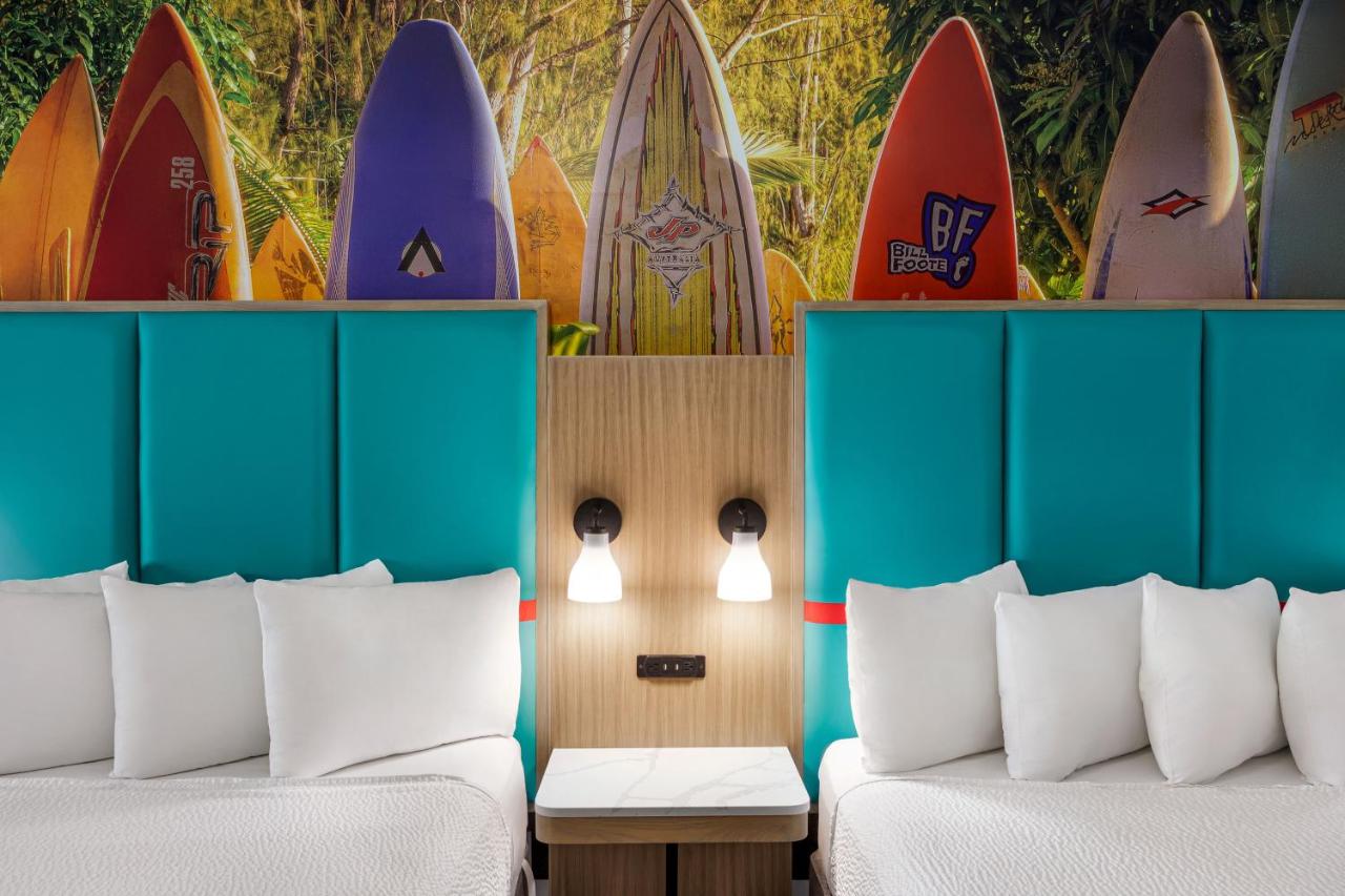 Queen Room with Two Queen Beds and Balcony - Ocean View at La Copa Inn Beach Hotel