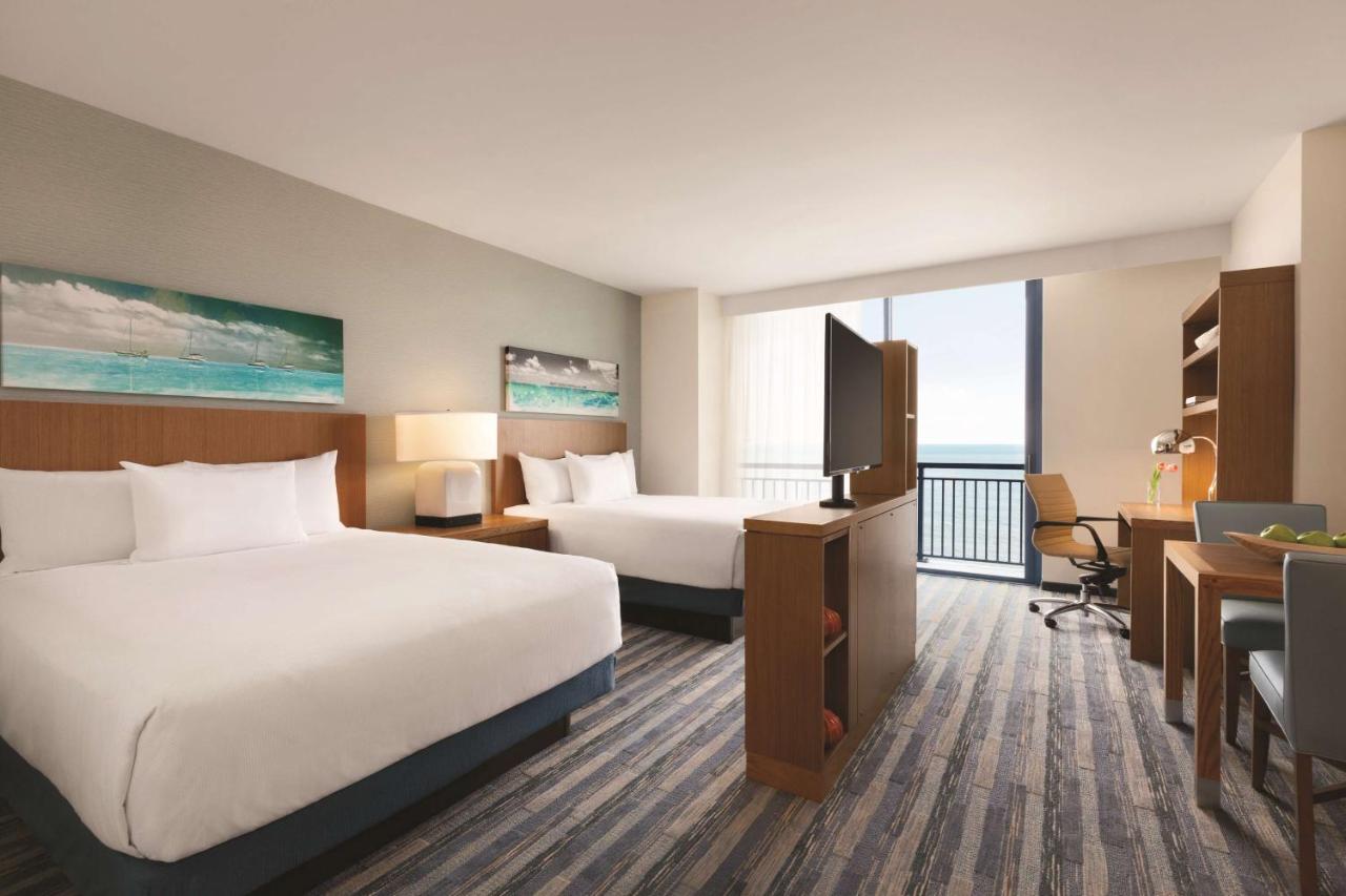 Queen Studio with Two Queen Beds and Sofa Bed - High Floor at Hyatt House Virginia Beach / Oceanfront