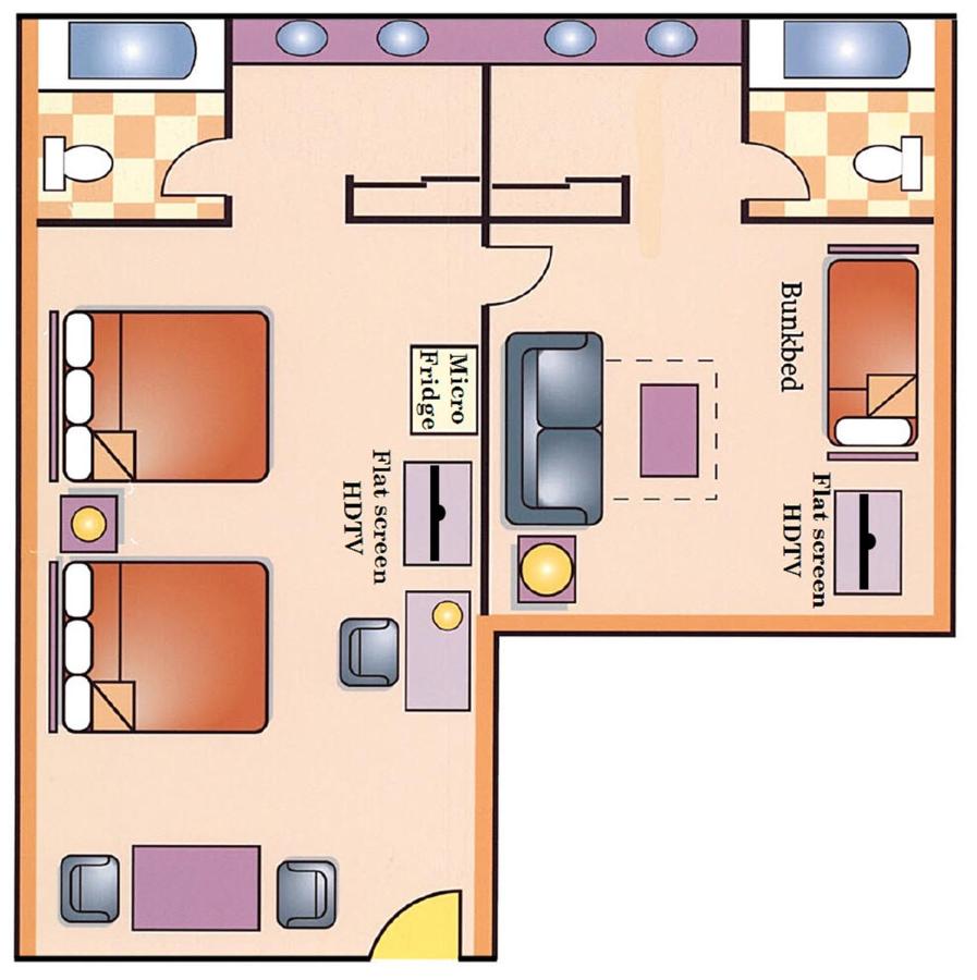 Two-Bedroom Family Suite - Non-Smoking at Best Western Plus Raffles Inn & Suites