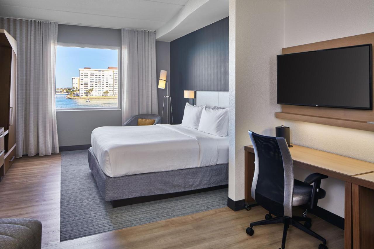 Executive King with Sofa Bed and Water View at Courtyard St. Petersburg Clearwater/Madeira Beach