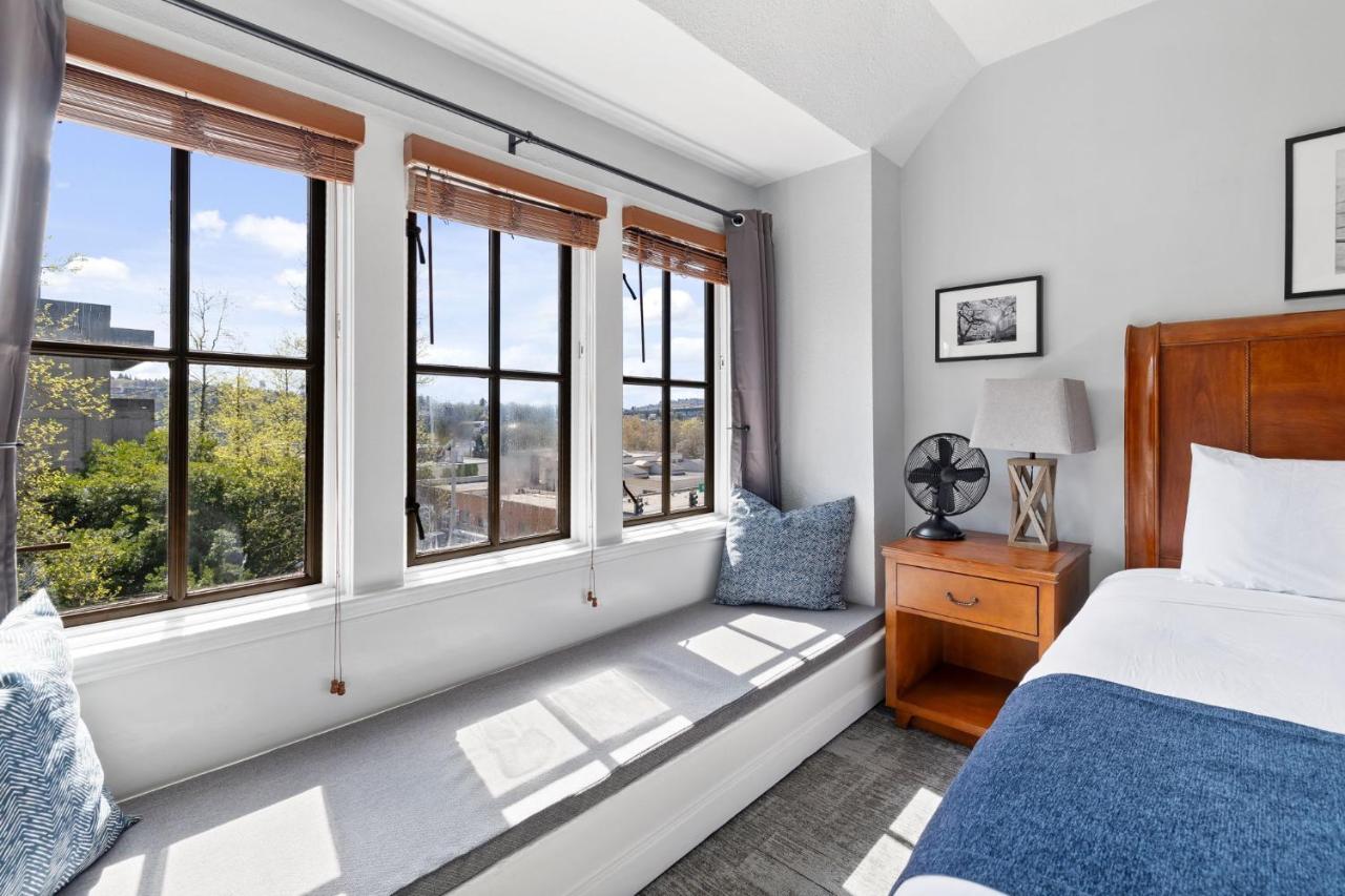 Premium Double Room - Two Queen Beds, Private Bathroom at College Inn Hotel