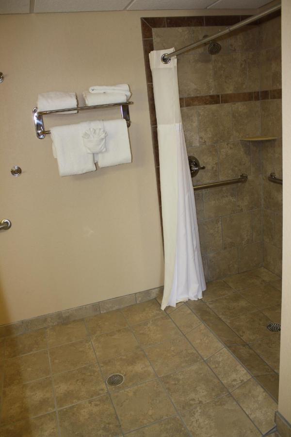 Queen Room with Roll-in Shower at Osage Creek Lodge