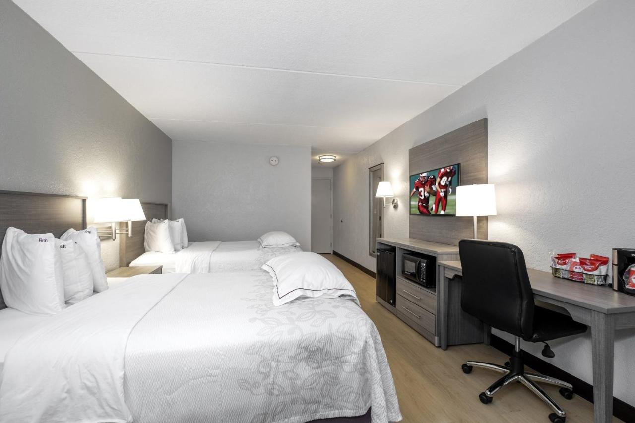 Premium Room with Two Double Beds Smoke Free (Upgraded Bedding and Snack Box) at Red Roof Inn PLUS+ Boston - Mansfield/ Foxboro