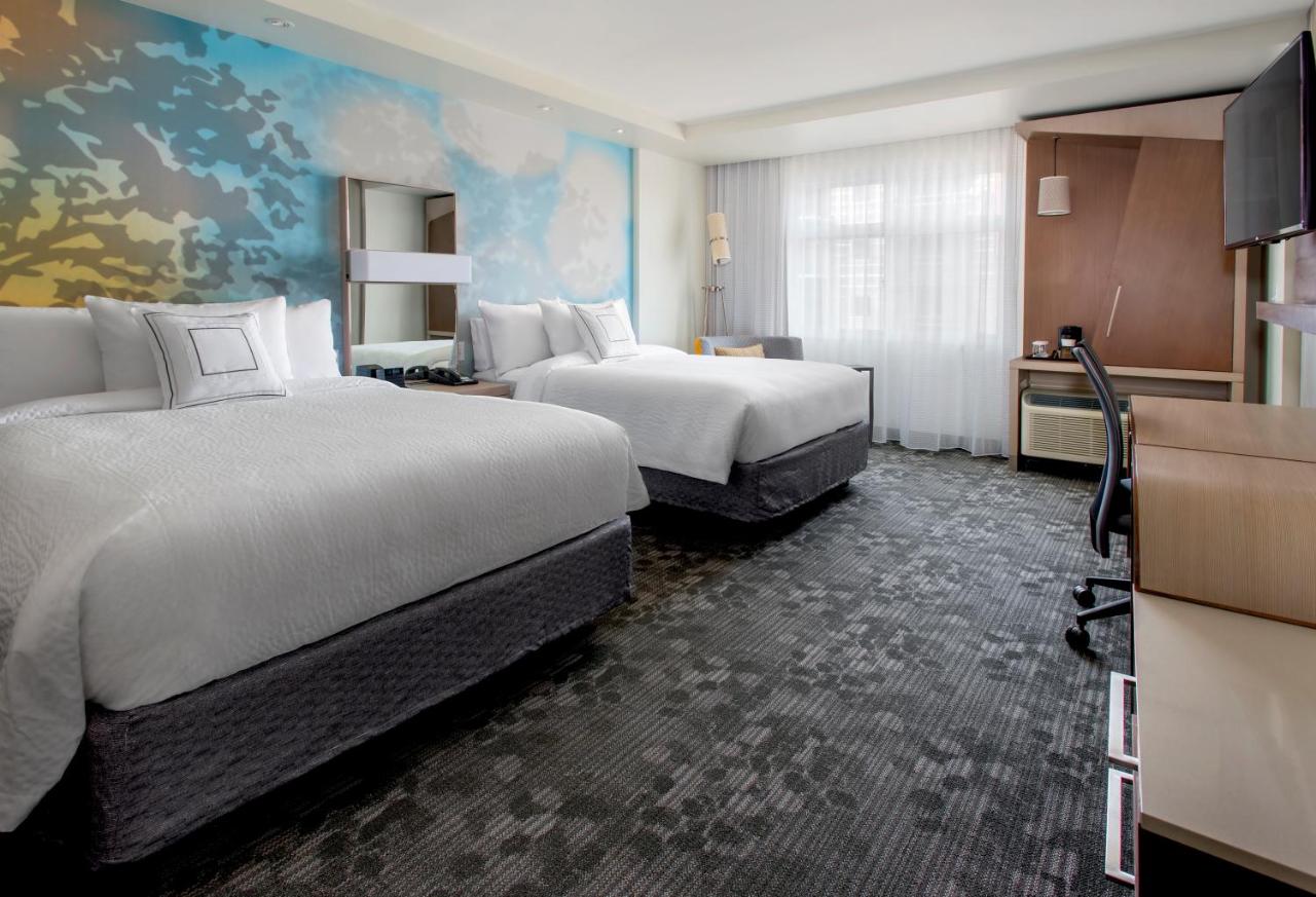 Queen Room with Two Queen Beds at Courtyard by Marriott Schenectady at Mohawk Harbor