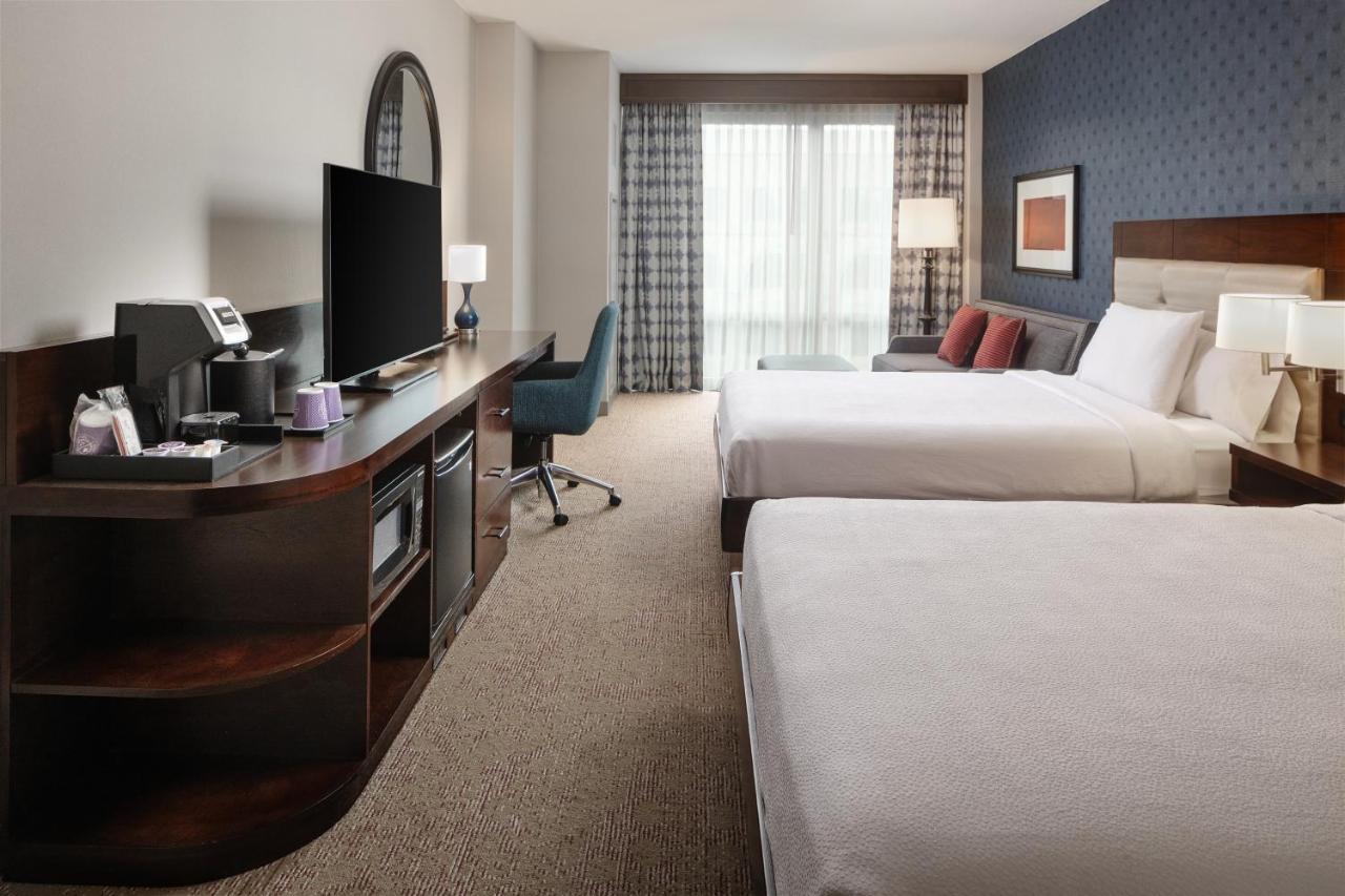 Deluxe Queen Room with Two Queen Beds with Sofa Bed at Hilton Garden Inn Washington DC/Georgetown Area