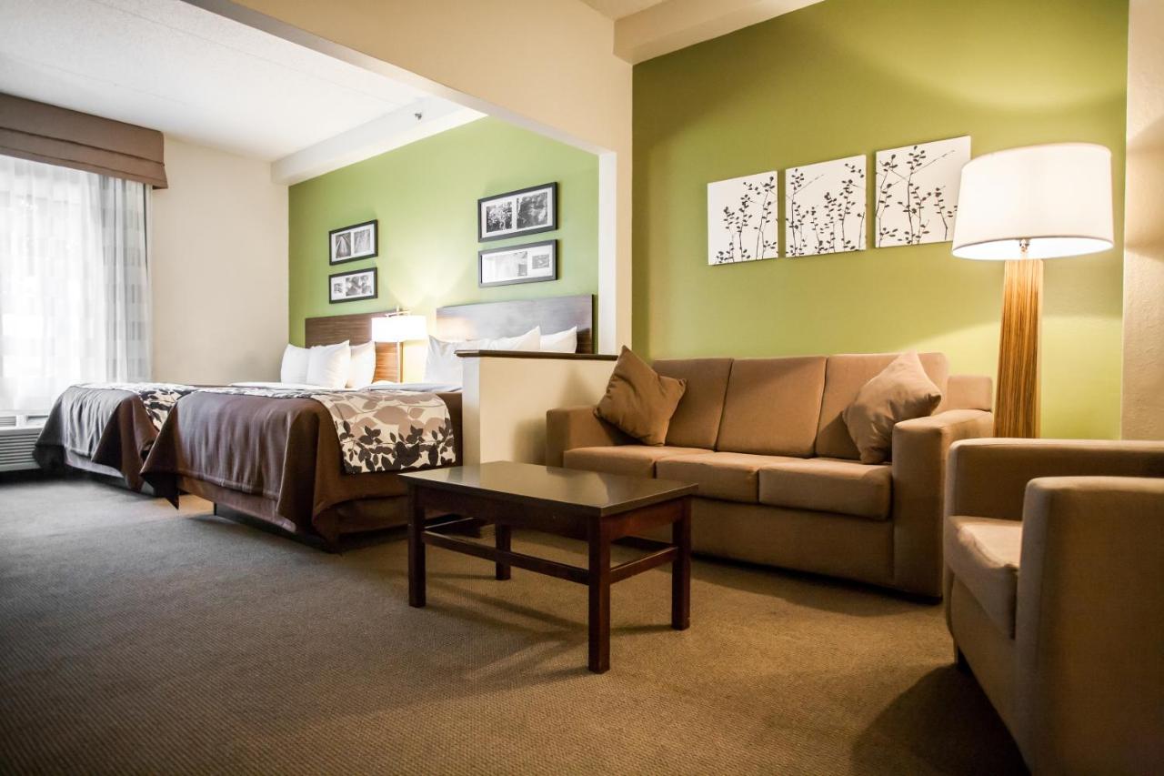 Queen Suite with Two Queen Beds and Sofa Bed - Non-Smoking at Sleep Inn & Suites Metairie - New Orleans West