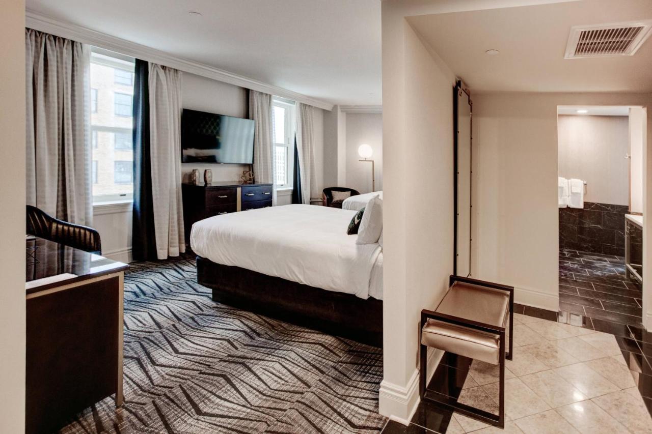Queen Room with Two Queen Beds and Roll-In Shower - Mobility and Hearing Accessible at The Warrior Hotel, Autograph Collection