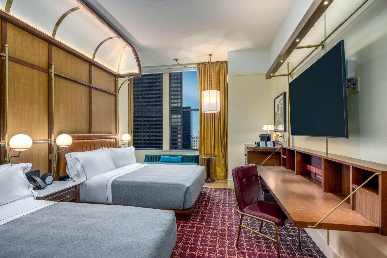 Queen Room with Two Queen Beds and Landmark View at Canopy by Hilton Chicago Central Loop