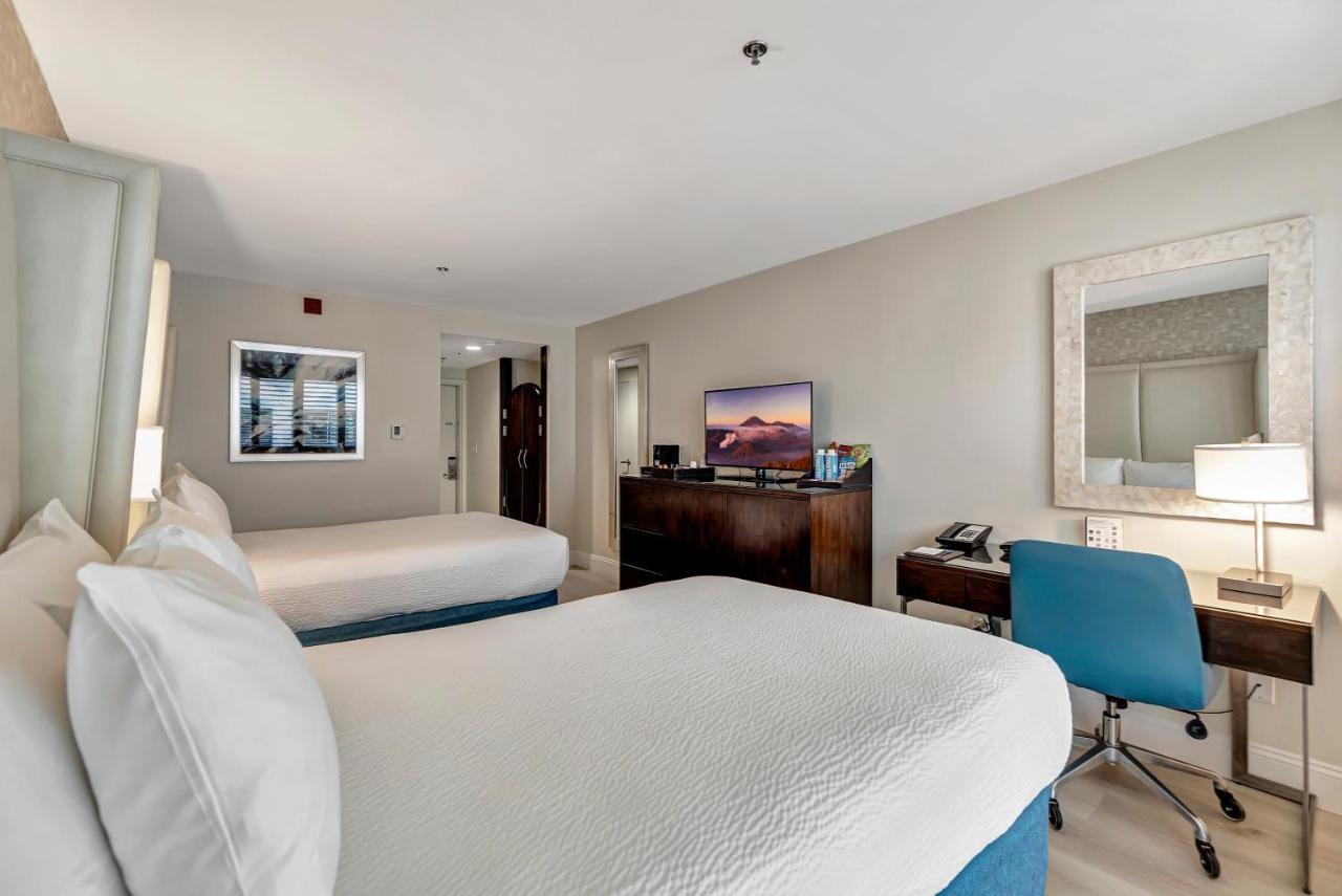 Standard Two Double Beds at Ocean View Hotel