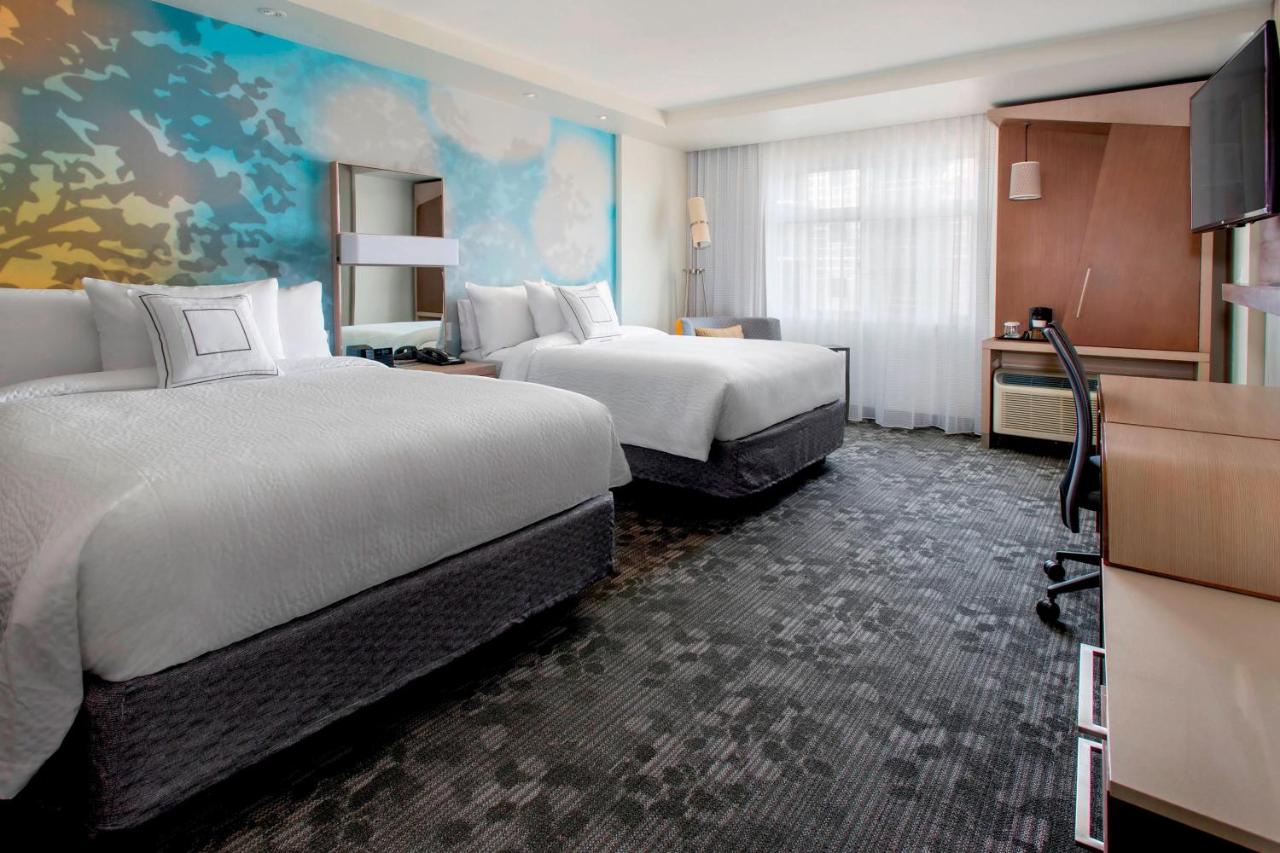 Queen Room with Two Queen Beds at Courtyard by Marriott Schenectady at Mohawk Harbor