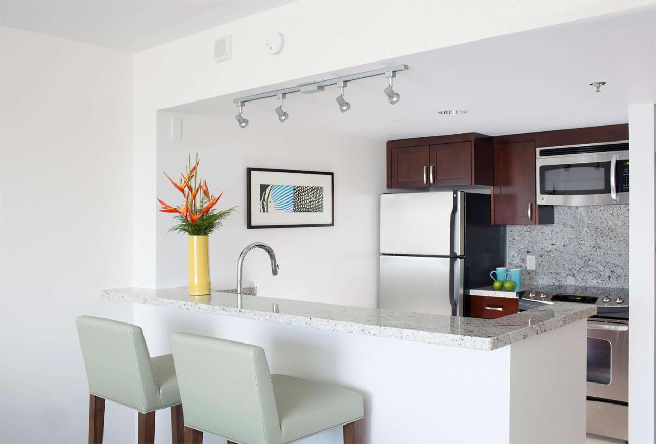 Luxury Sunset Junior Suite with Ocean View and Kitchen at Ilikai Hotel & Luxury Suites