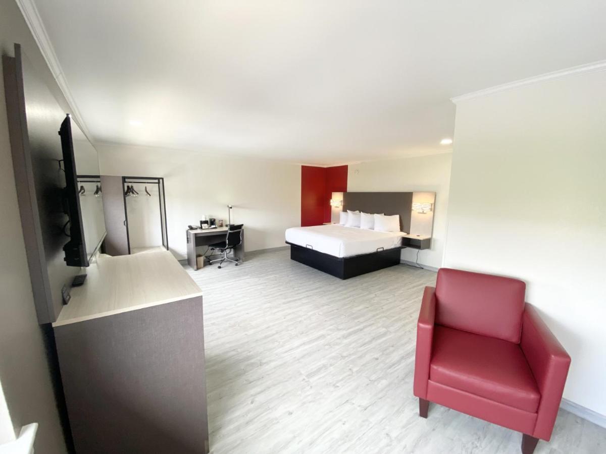 Interior Junior Suite with One King Bed - Non-Smoking at Ramada by Wyndham Tuscaloosa