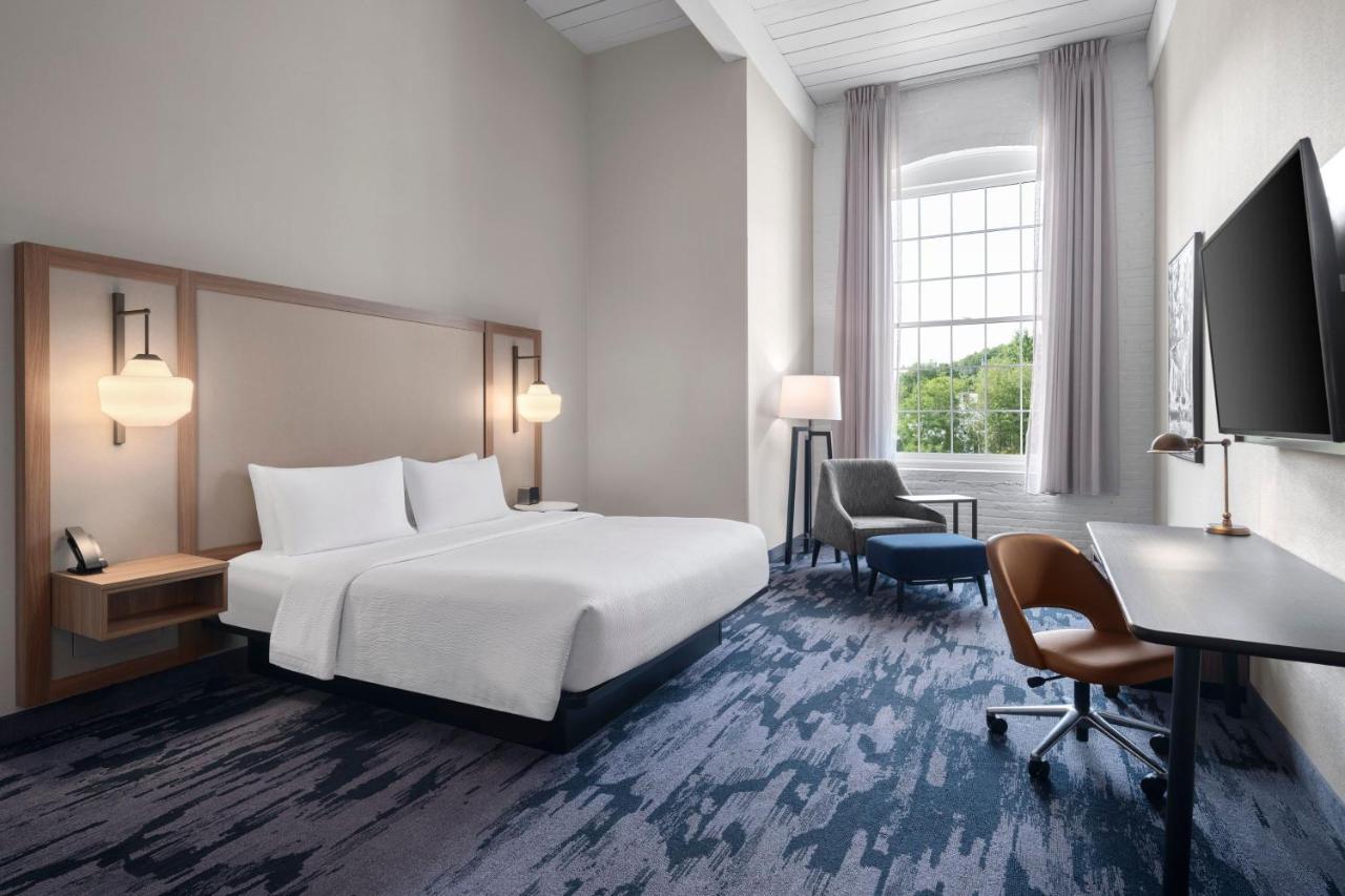 King Room at Fairfield Inn & Suites Madison Historic Eagle Cotton Mill