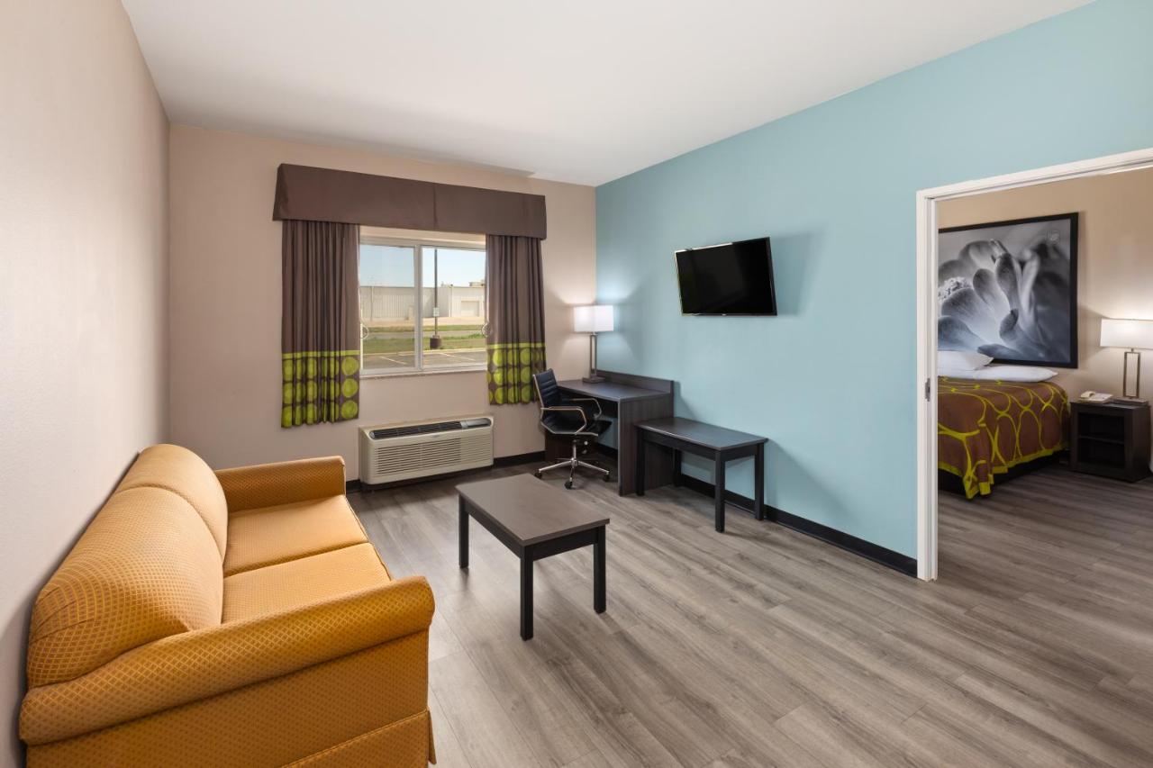 King Studio Suite with Bath Tub - Mobility/Hearing Acces - Non-Smoking at Super 8 by Wyndham Lubbock West