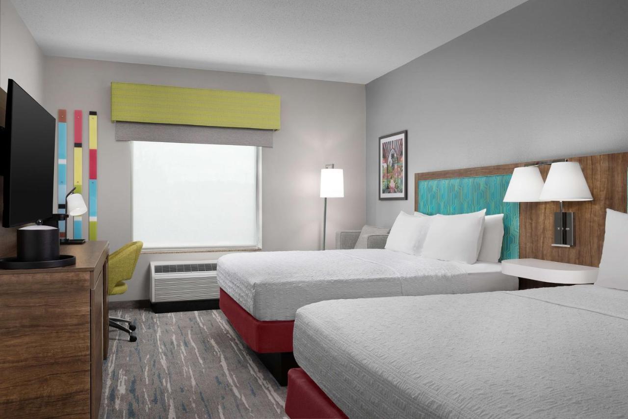 Queen Room with Two Queen Beds - Hearing Accessible/Non-Smoking at Hampton Inn & Suites Durham/North I-85