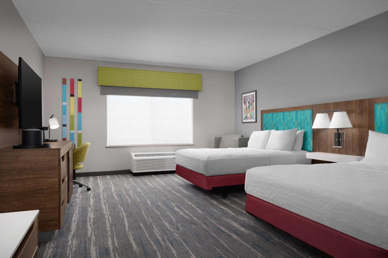 Queen Room with Two Queen Beds - Disability Access/Non-Smoking at Hampton Inn & Suites Durham/North I-85
