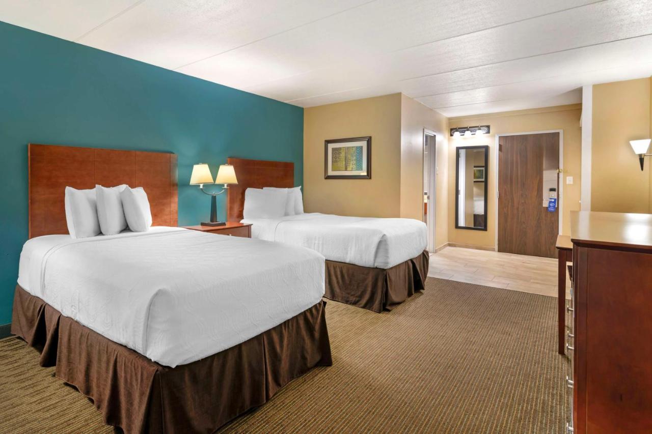 Double Room with Two Double Beds - Pool View Balcony at Best Western Plus Plattsburgh