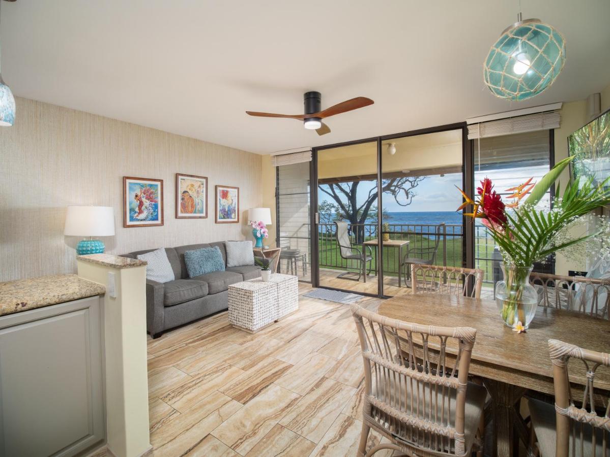 | Waiohuli Beach Hale D227 - Aloha La'i - Oceanfront/1b1b/Wifi/AC/Cable/Pool/Extras