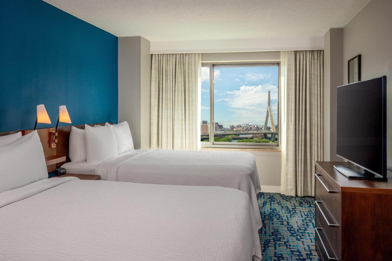 One-Bedroom Double Queen Suite with Sofabed at Residence Inn by Marriott Boston Harbor on Tudor Wharf