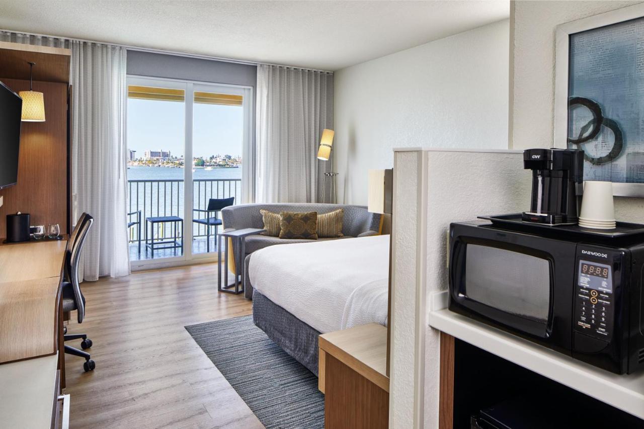 King Room with Sofa Bed and Balcony at Courtyard St. Petersburg Clearwater/Madeira Beach