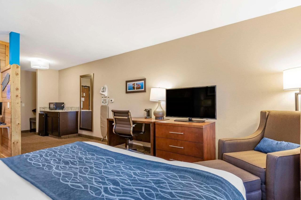 Standard Queen Room with Two Queen Beds and Roll-In Shower - Accessible/Non-Smoking at Comfort Inn & Suites Ludington near US-10