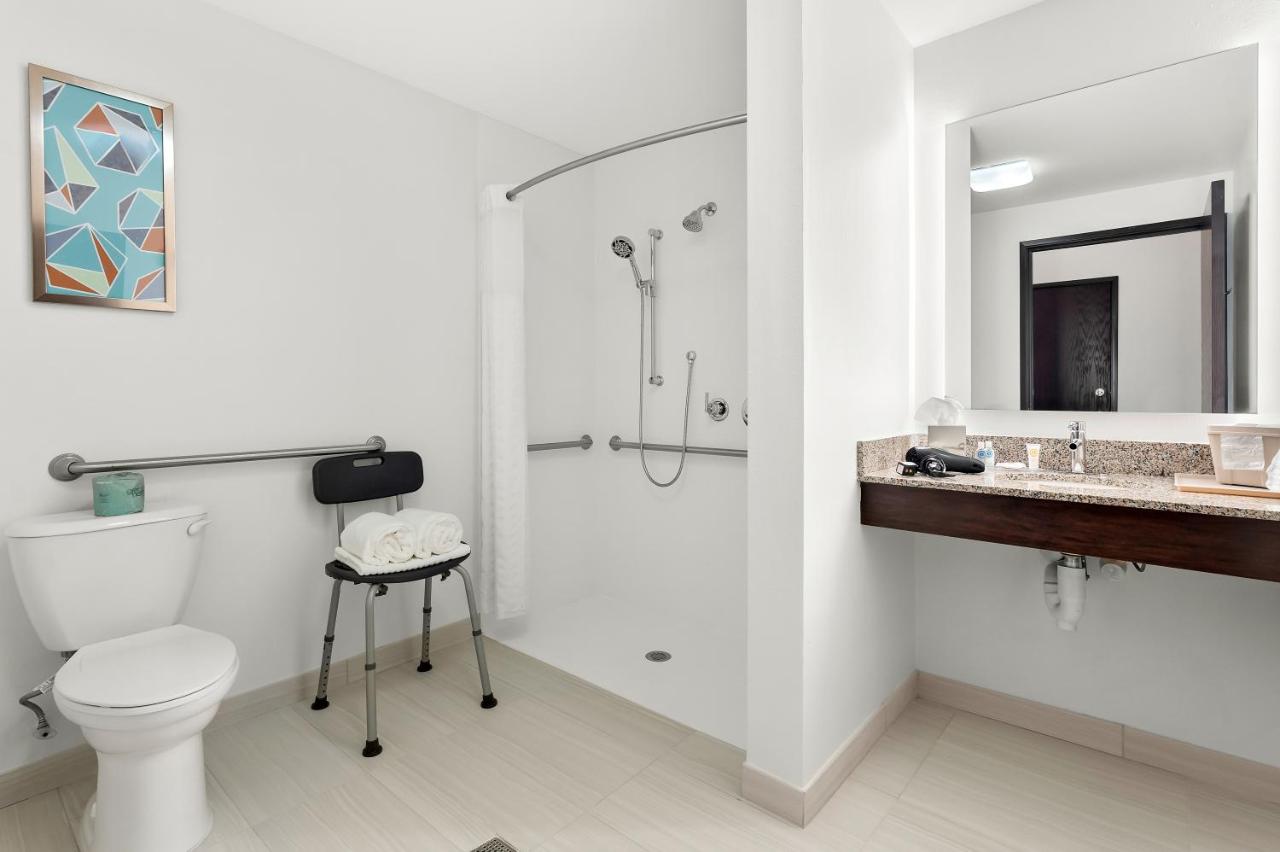 King Suite with Roll-In Shower - Accessible/Non-Smoking at Comfort Inn & Suites Tunkhannock