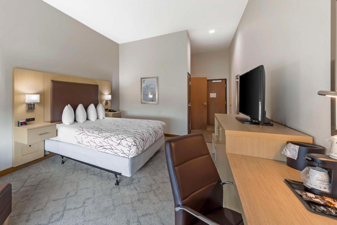 King Room with Mobility Accessible Roll-In Shower at Best Western Plus Chickasha Inn