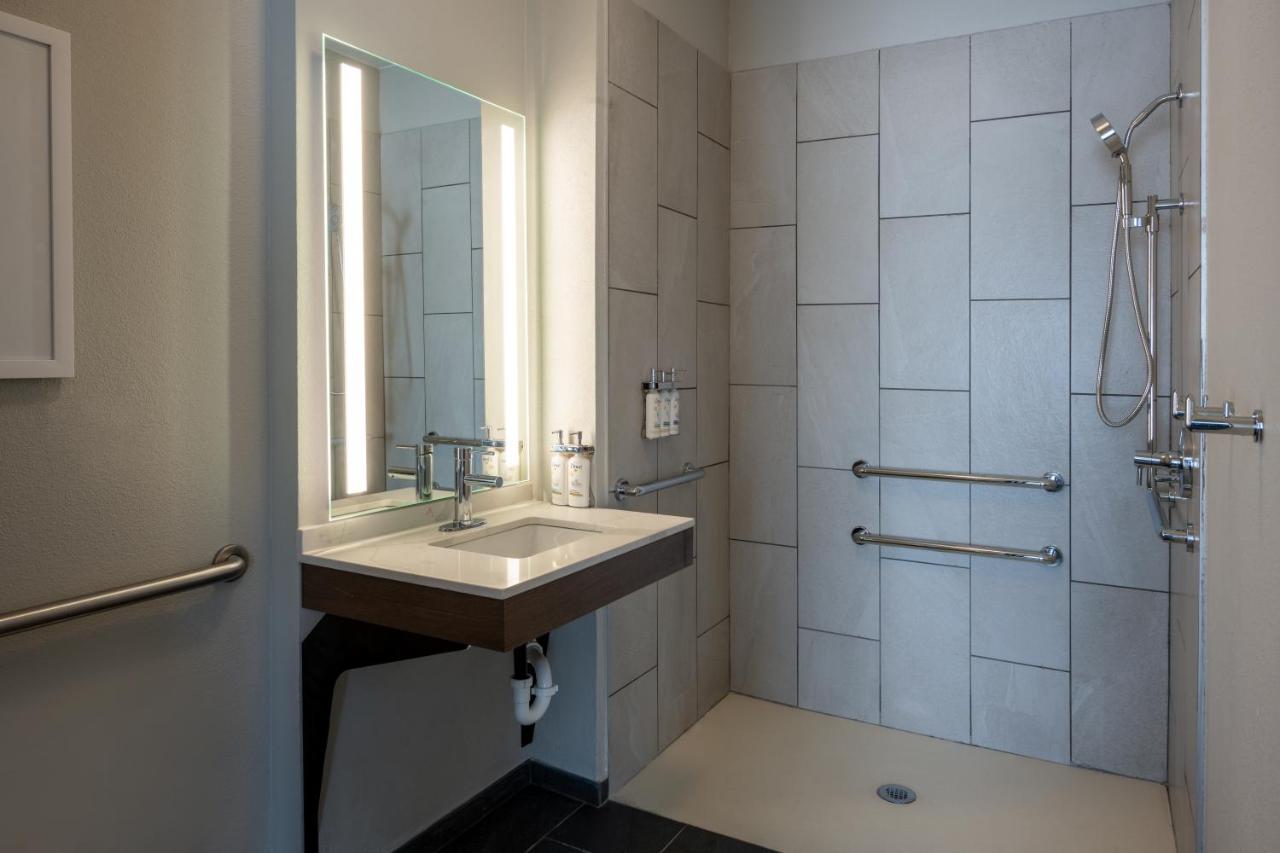 Studio Queen Suite with Accessible Roll-In Shower at Staybridge Suites West Des Moines by IHG