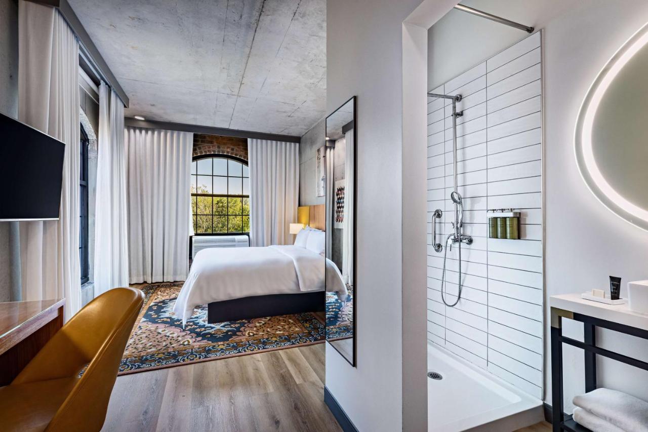 Corner Loft with King Bed and River View at NYLO Providence Warwick Hotel, Tapestry Collection by Hilton