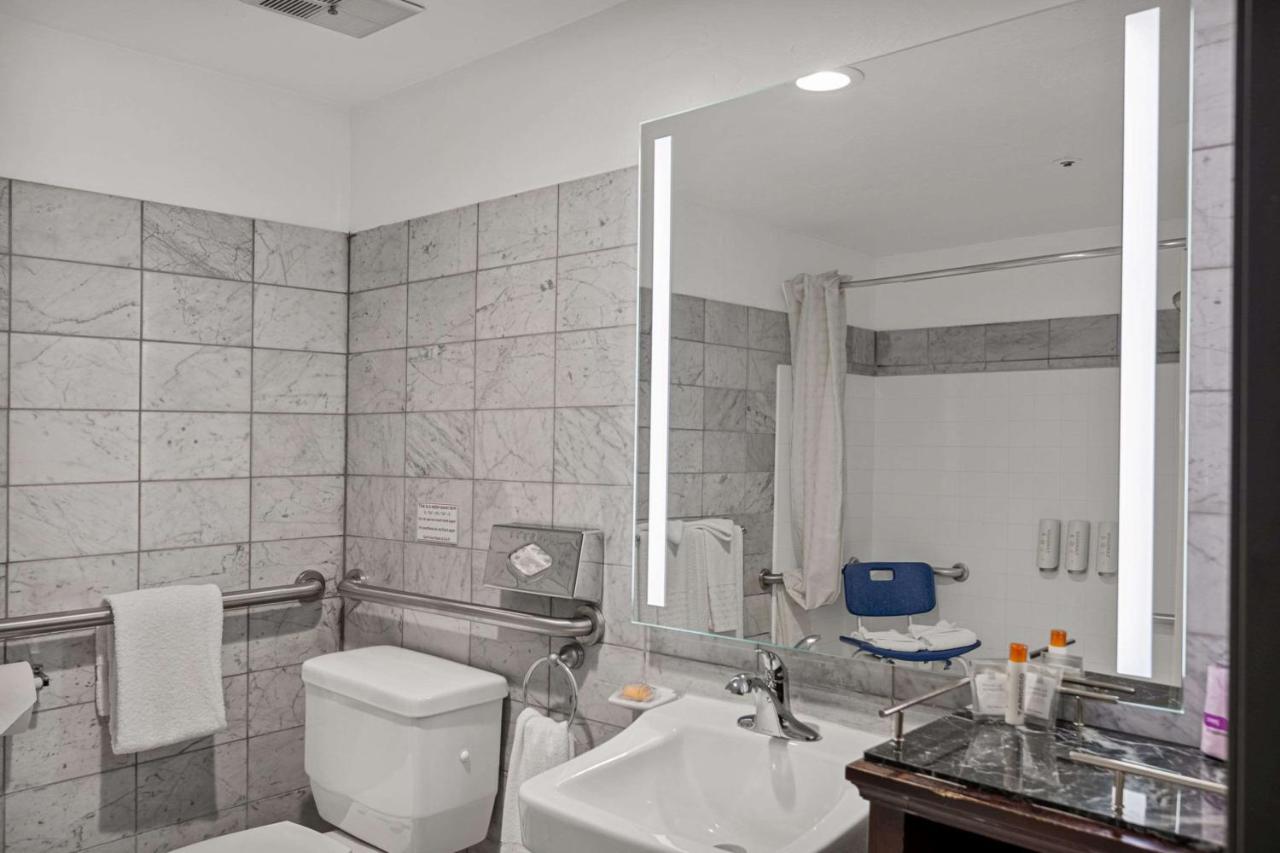 1 King Bed Mobility Accessible with Roll-in Shower, Fireplace, and Balcony at Chateau Big Bear Boutique Hotel, BW Signature Collection