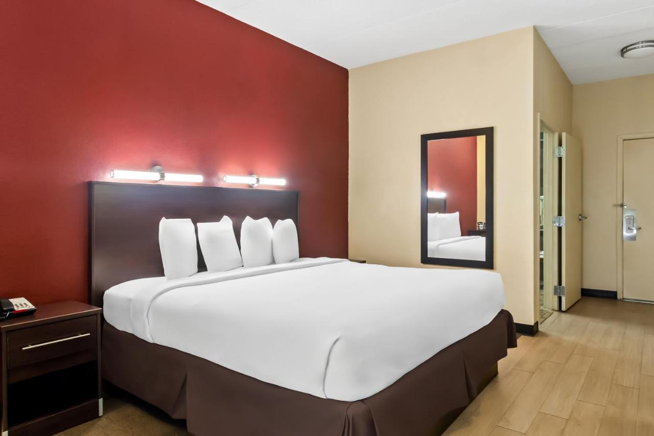 Superior King Room Disability Access Roll-In Shower Smoke Free at Red Roof Inn PLUS+ Jacksonville - Southpoint